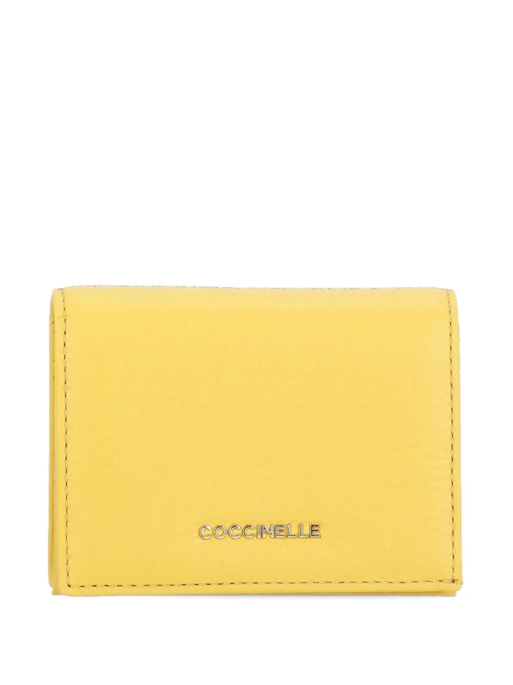 Coccinelle pebbled leather wallet - Geel
