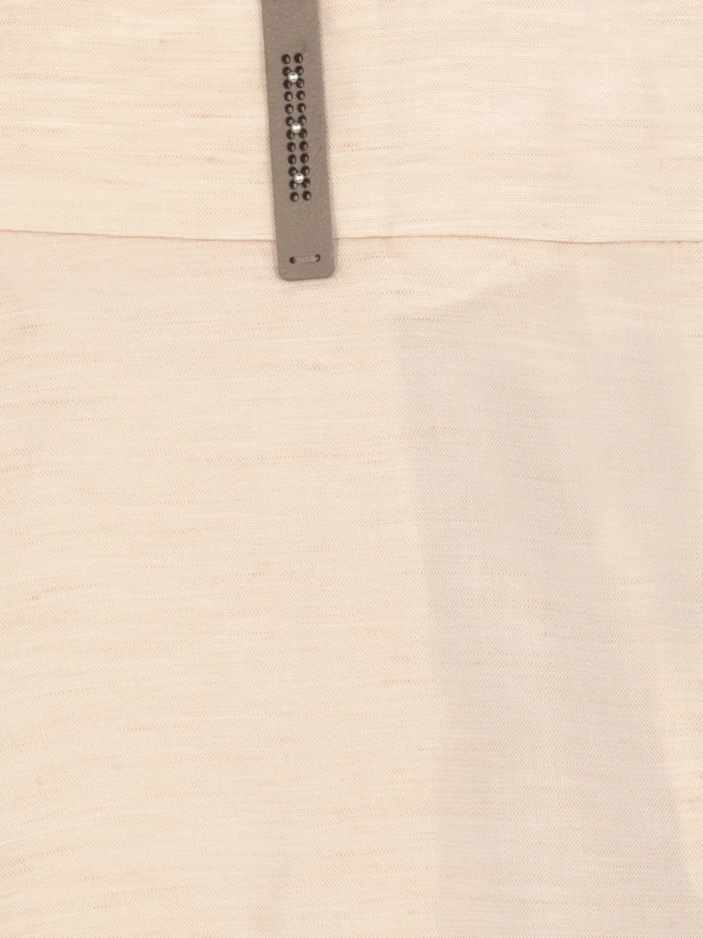 Peserico Shorts met leren detail Beige