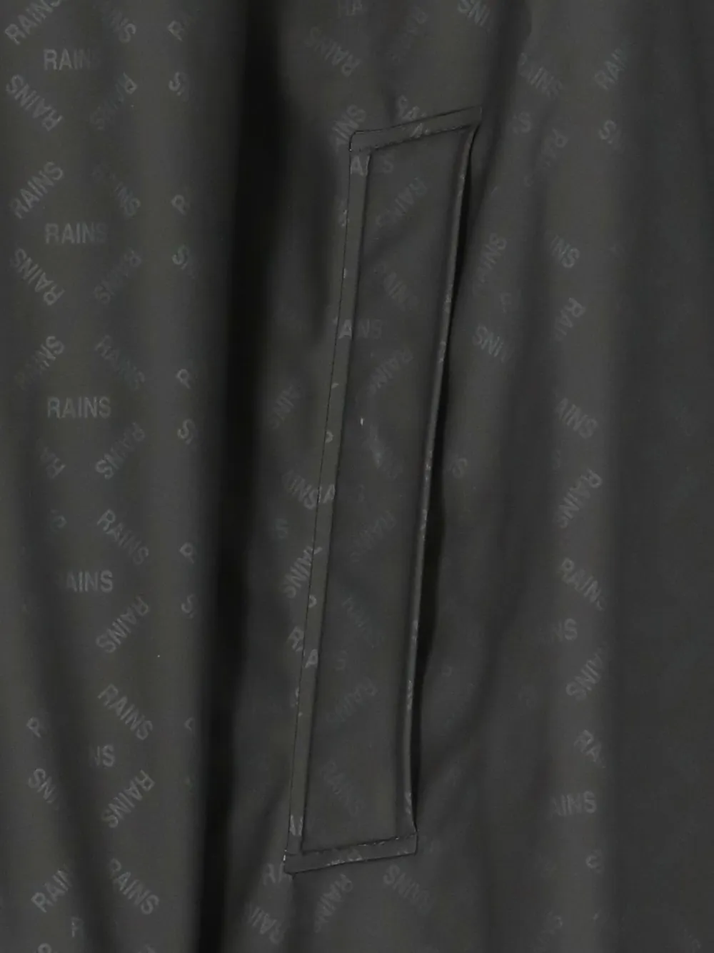 Rains Regenjas met logoprint Zwart