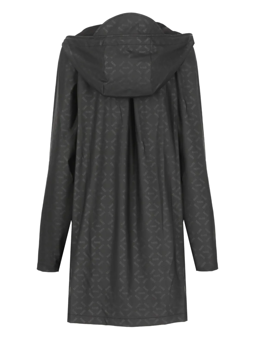 Rains Regenjas met logoprint Zwart