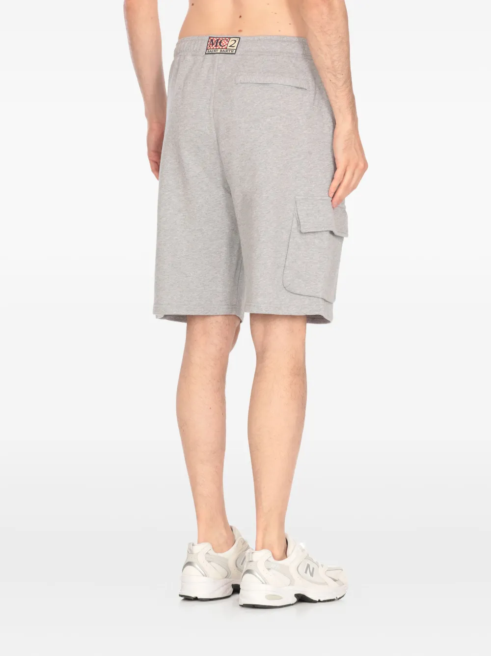 Mc2 Saint Barth Cargy Elasticated-waist Cargo Shorts In Gray