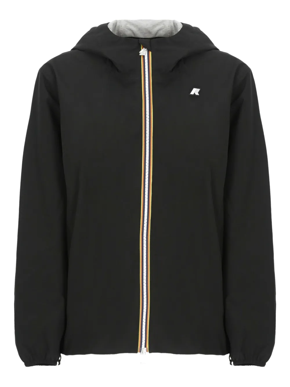 K-Way Giacca Marguerite con zip - Nero