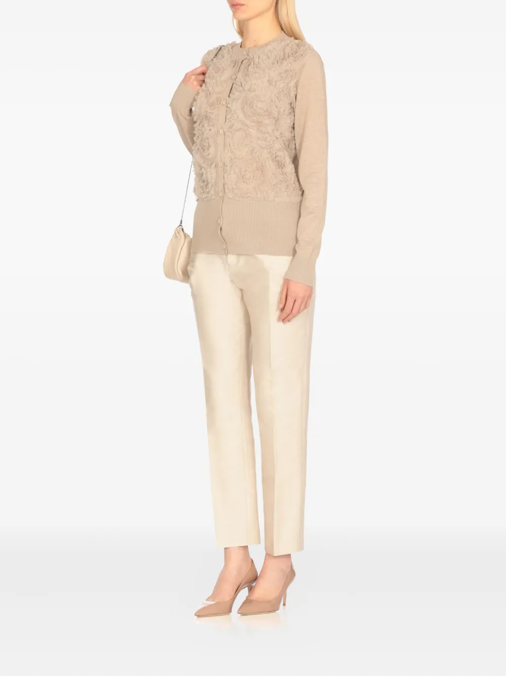 Fabiana Filippi Vest met ruches Beige
