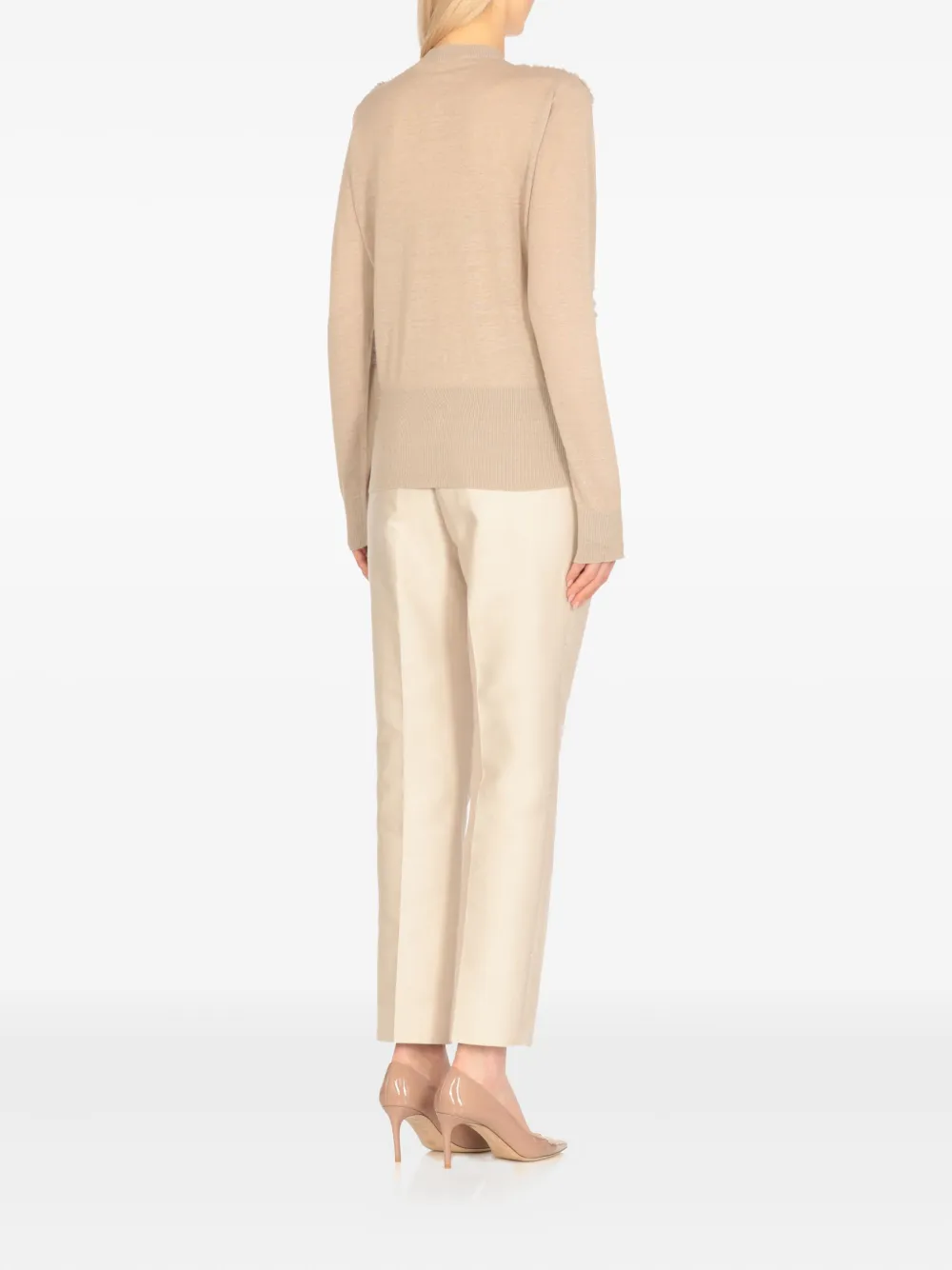 Fabiana Filippi Vest met ruches Beige