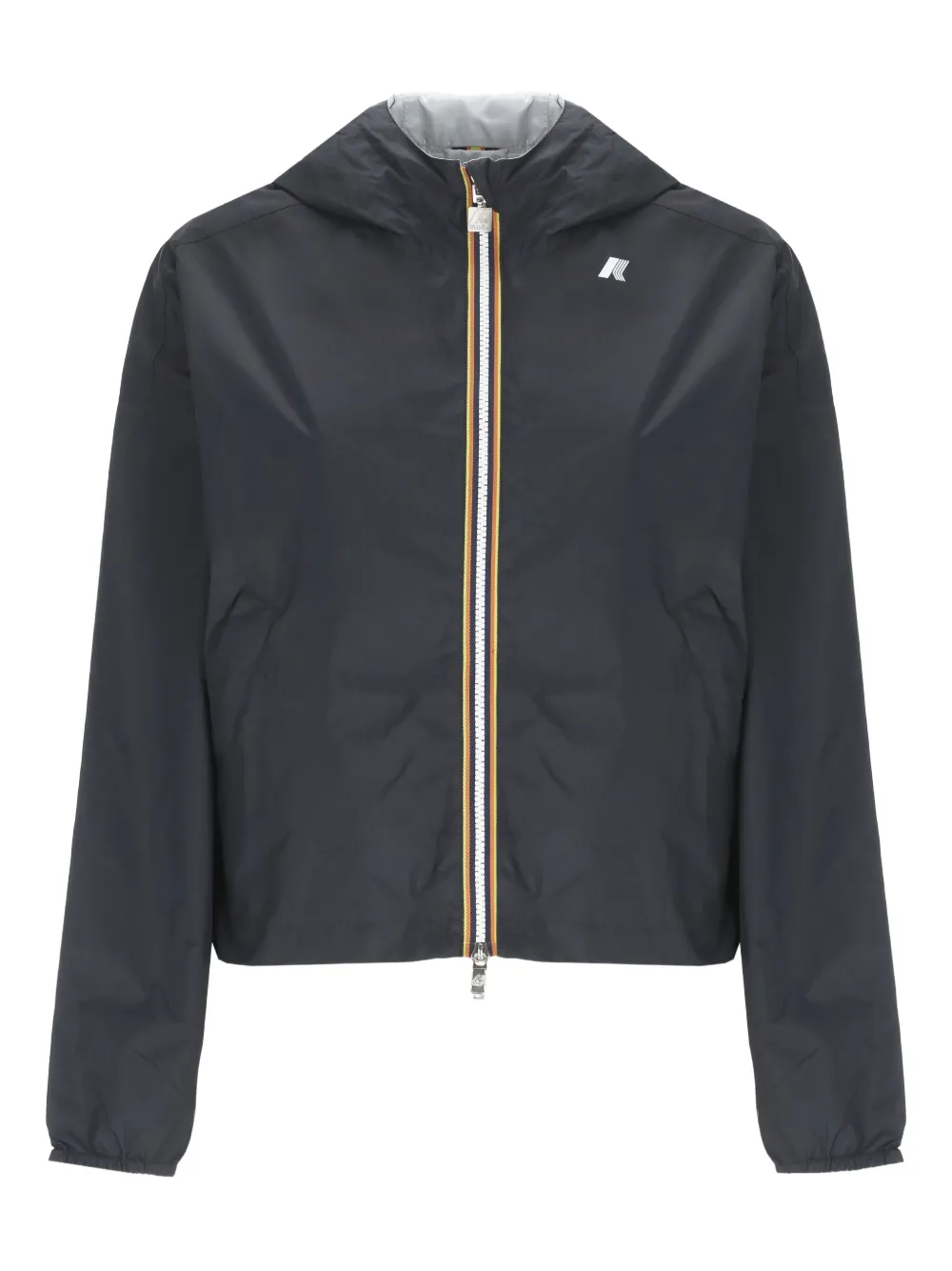 Laurette hooded zip-front jacket