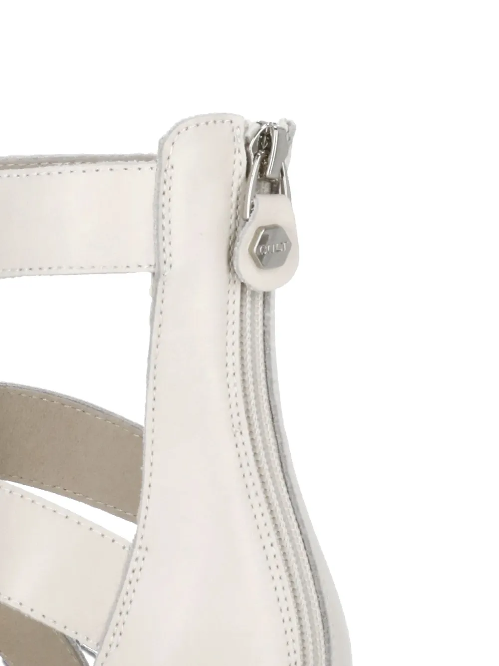 Cult zip-fastening sandals Neutrals