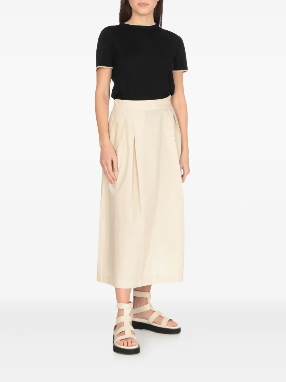 Cult zip-fastening sandals Neutrals