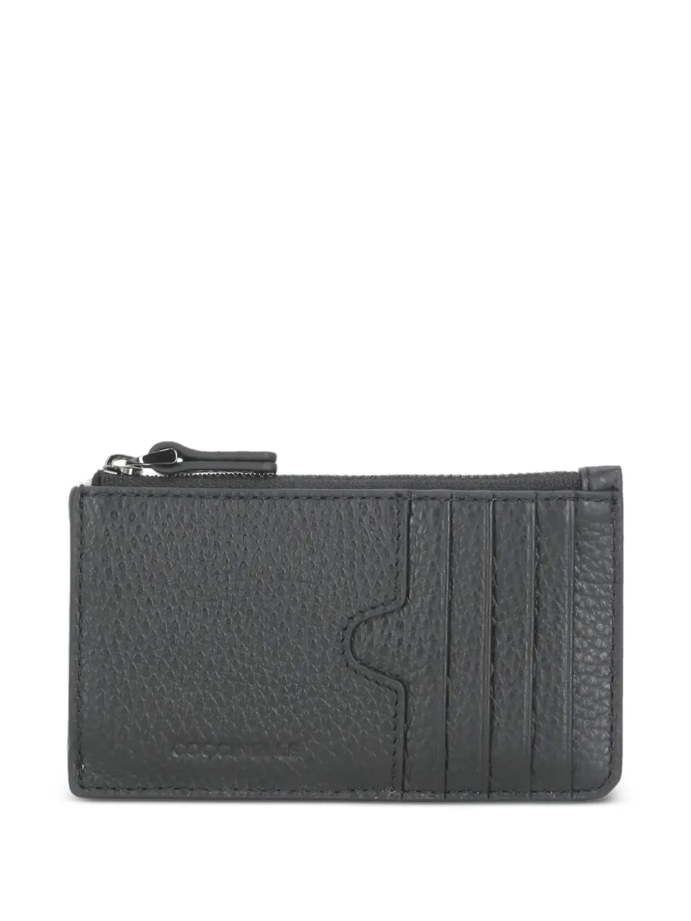 pebbled-leather zip wallet