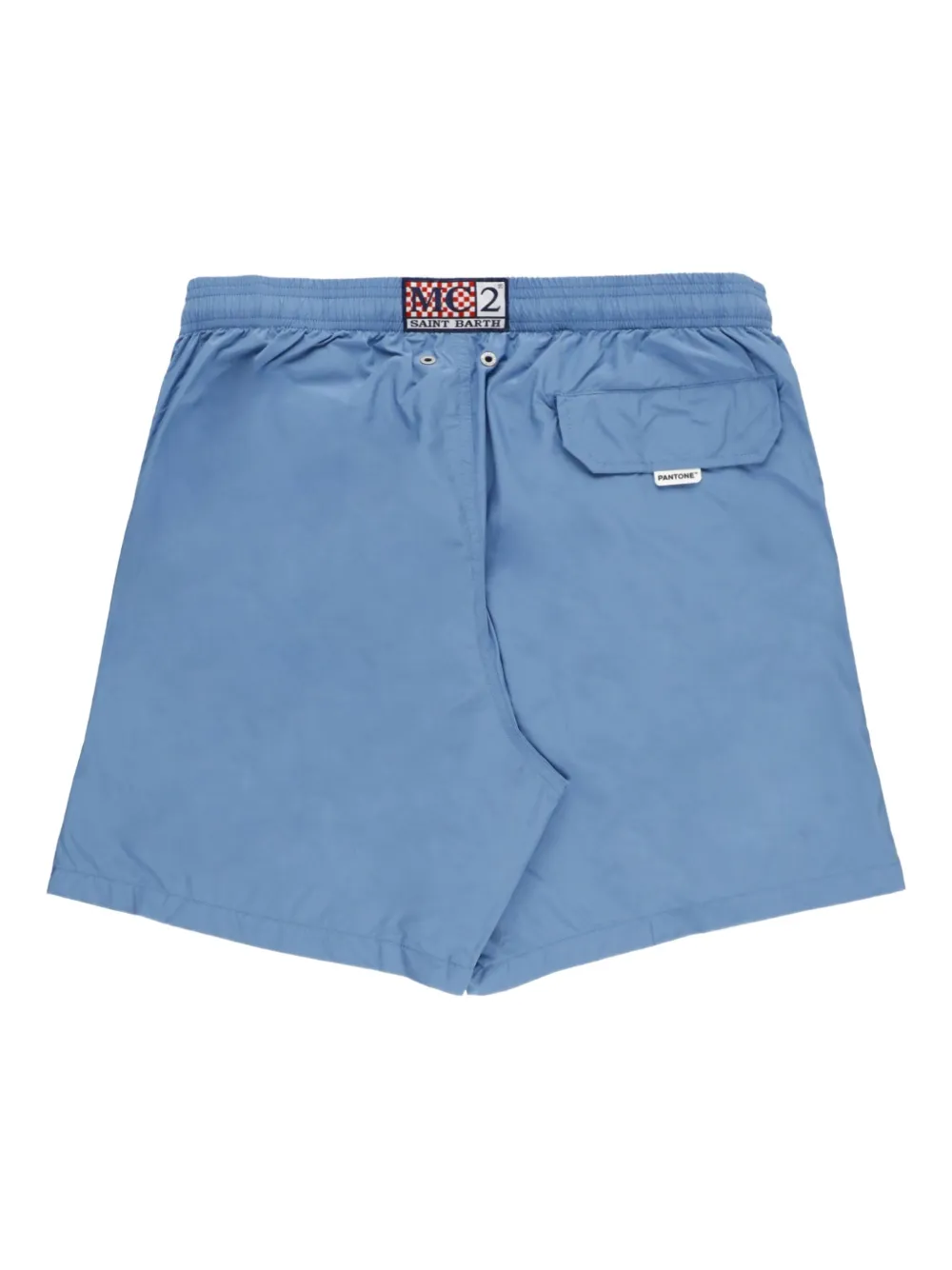 Mc2 Saint Barth Drawstring Side-pocket Swim Shorts In Blue