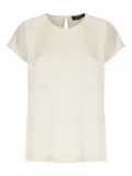 Fabiana Filippi short-sleeved patch-pocket blouse - Neutrals