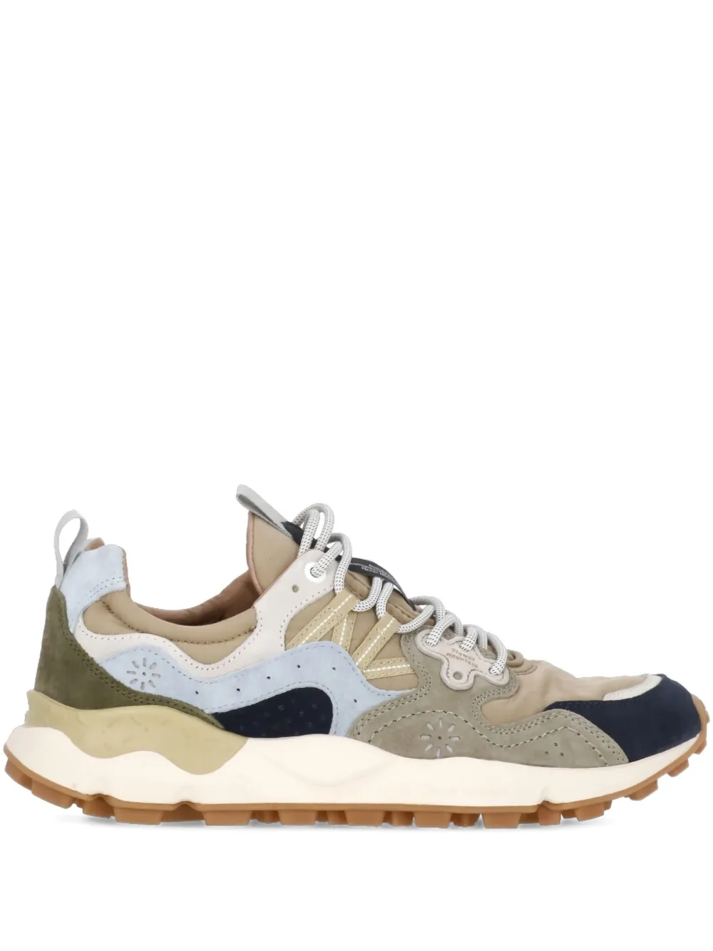 FLOWER MOUNTAIN Sneakers Yamano 3 con inserti in pelle - Toni neutri