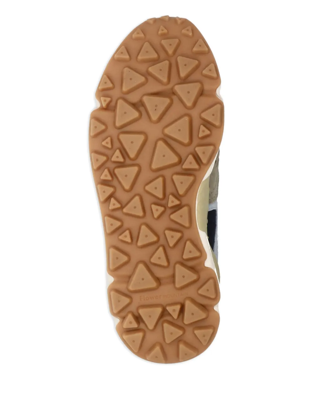 FLOWER MOUNTAIN Yamano 3 sneakers met leren vlakken Beige