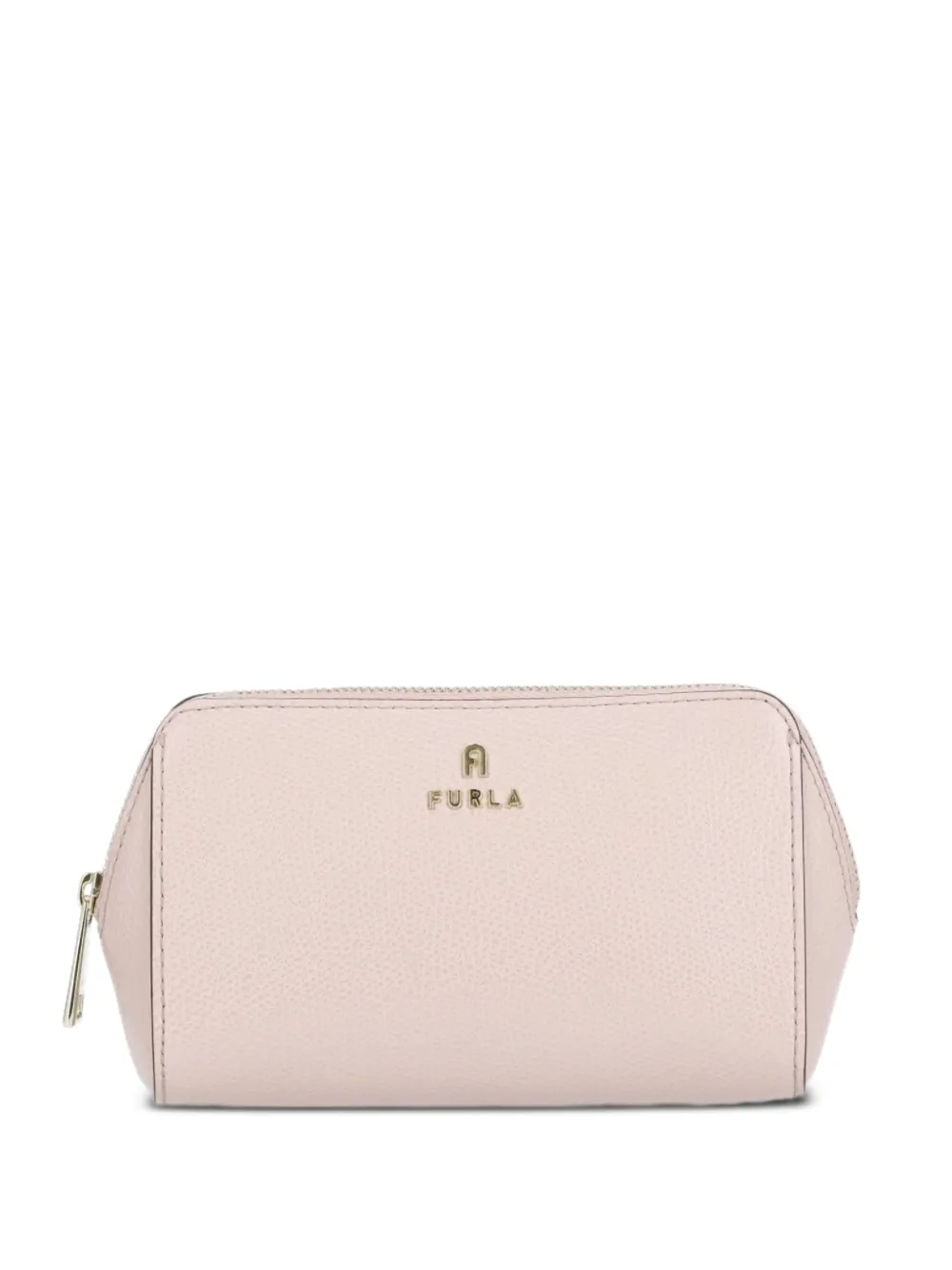zip-top leather make up bag (set of two)