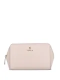 Furla zip-top leather make up bag (set of two) - Pink