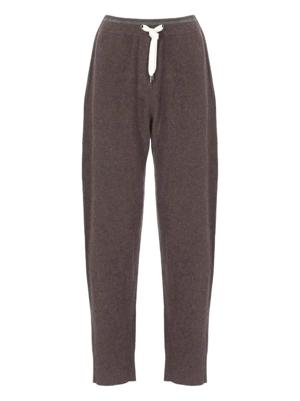 ribbed drawstring track pants