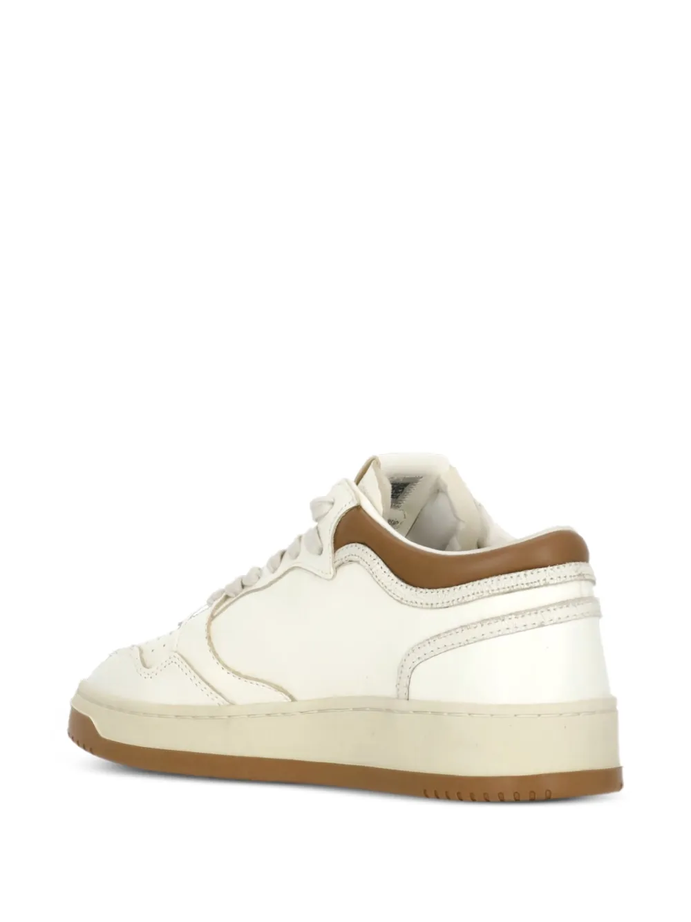 Autry perforated platform leather sneakers Wit