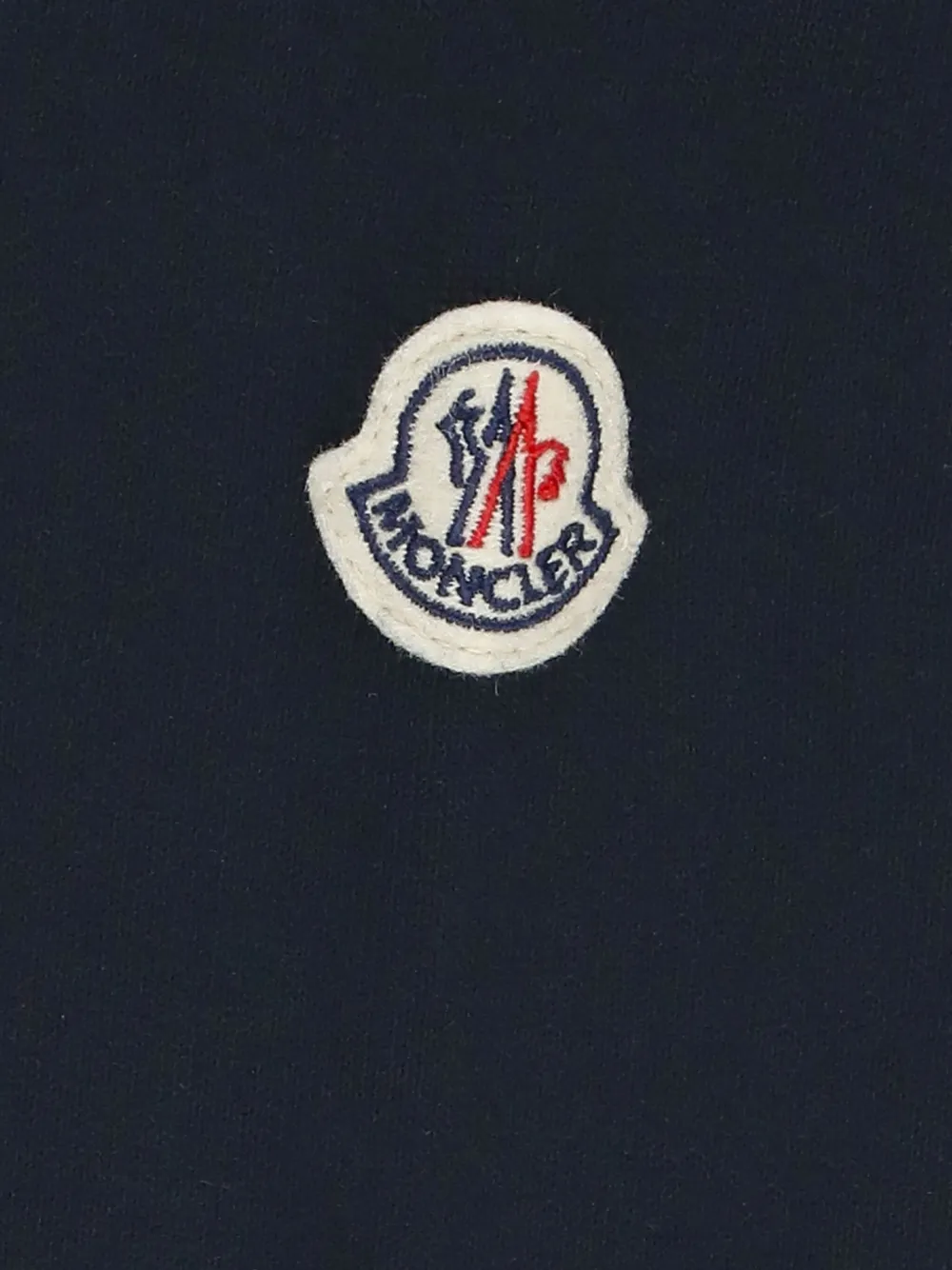 Moncler Enfant Hoodie met logopatch Blauw
