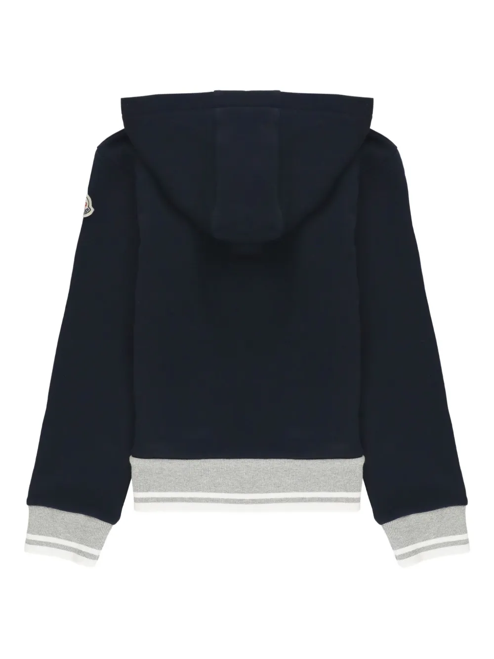 Moncler Enfant Hoodie met logopatch Blauw