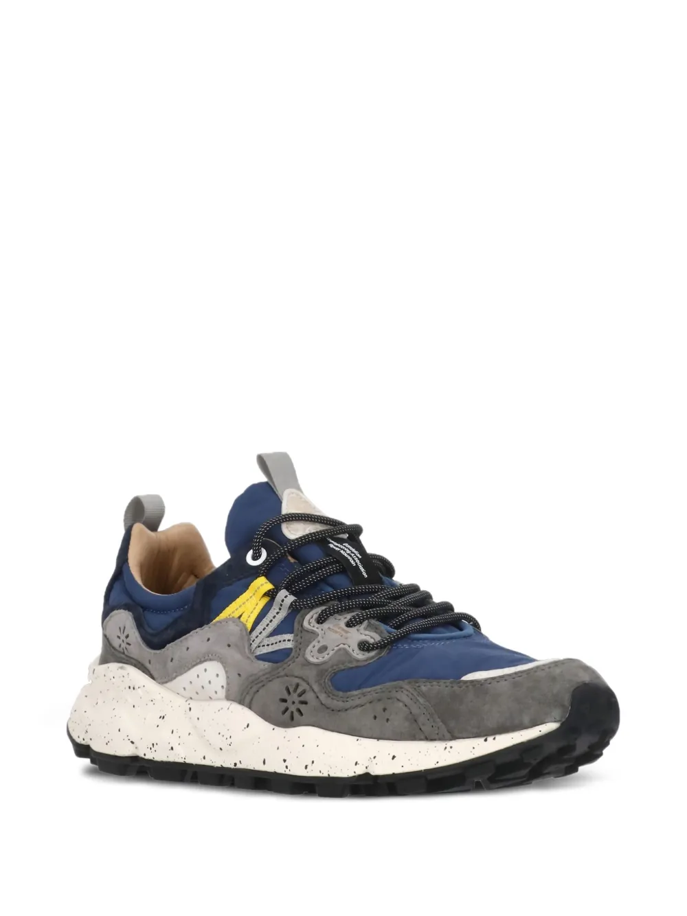 FLOWER MONTAIN Yamano 3 sneakers met suède vlak Blauw