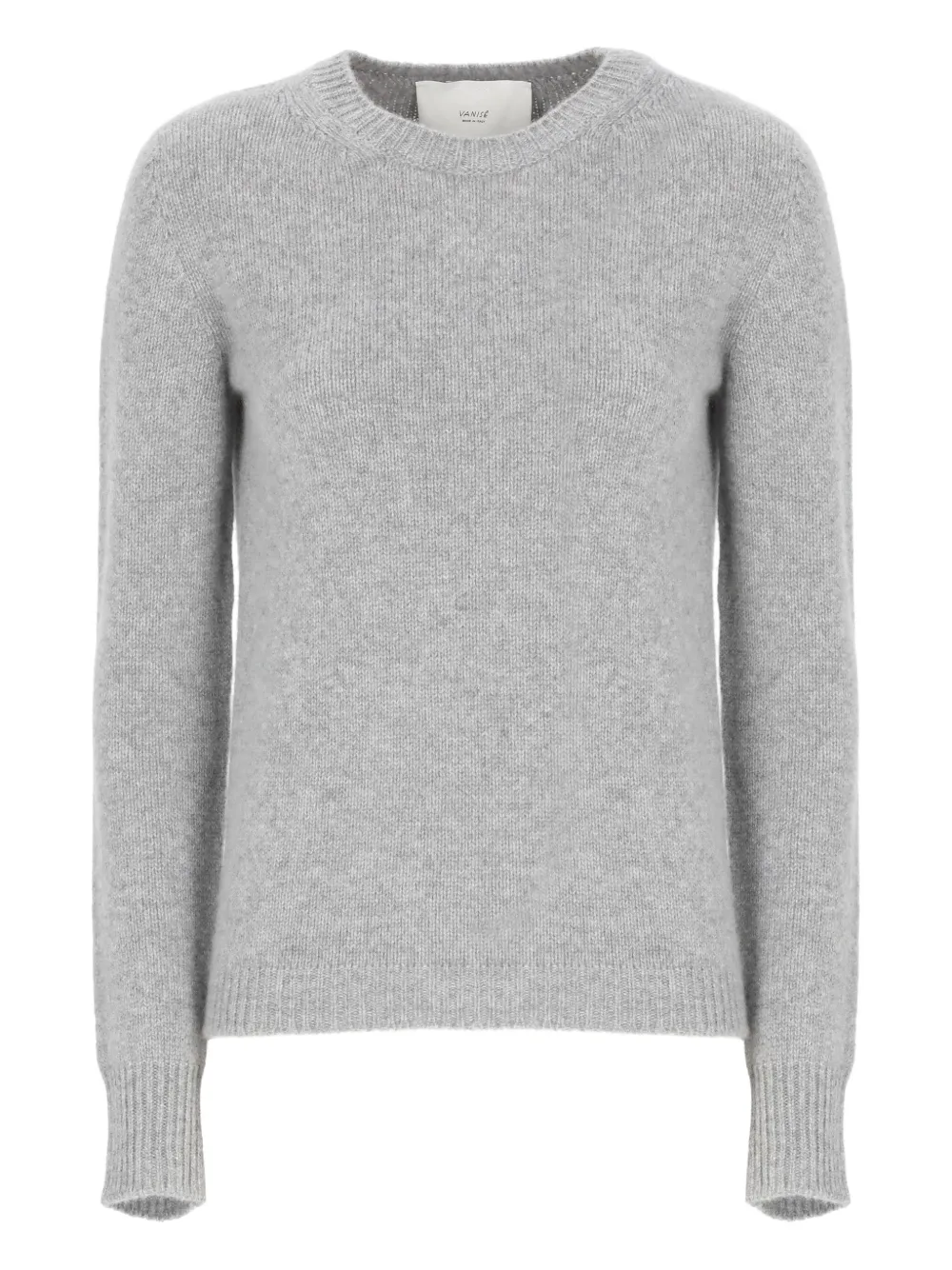 Vanisé Cashmere Sweater Crew Neckline In Gray