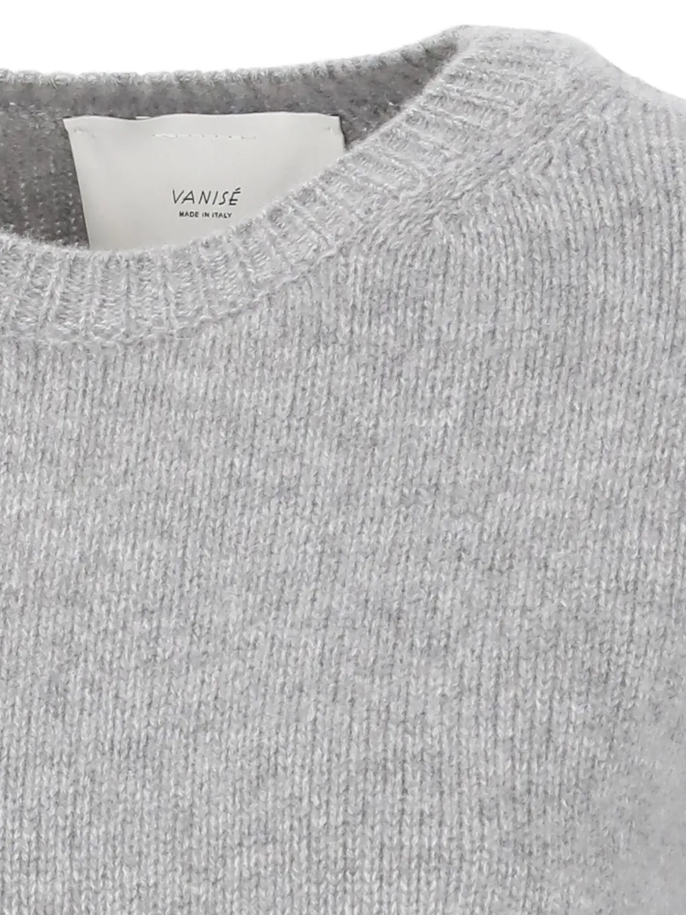 Vanisé Cashmere Sweater Crew Neckline In Gray