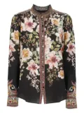 Hale Bob Hanna floral-print silk shirt - Black