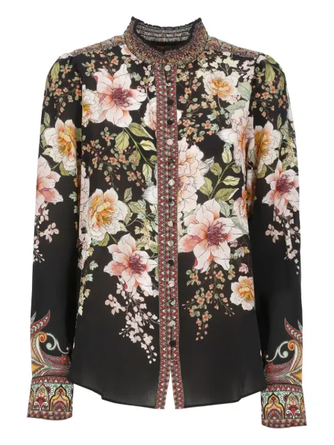 Hale Bob Hanna floral-print silk shirt