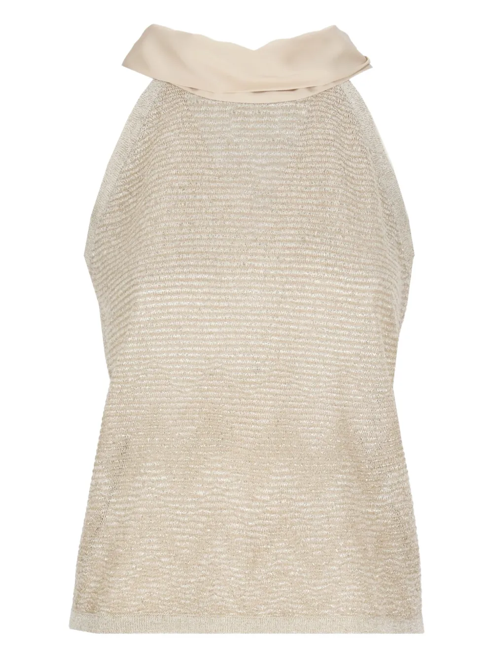 lurex halter neck top