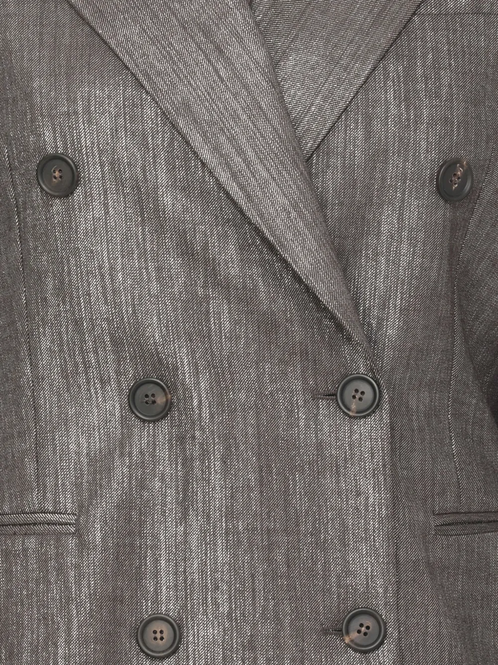Brunello Cucinelli peak-lapel double-breasted blazer Bruin