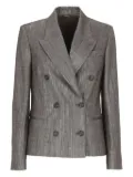 Brunello Cucinelli peak-lapel double-breasted blazer - Brown