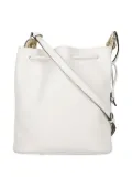 Furla drawstring leather shoulder bag - White