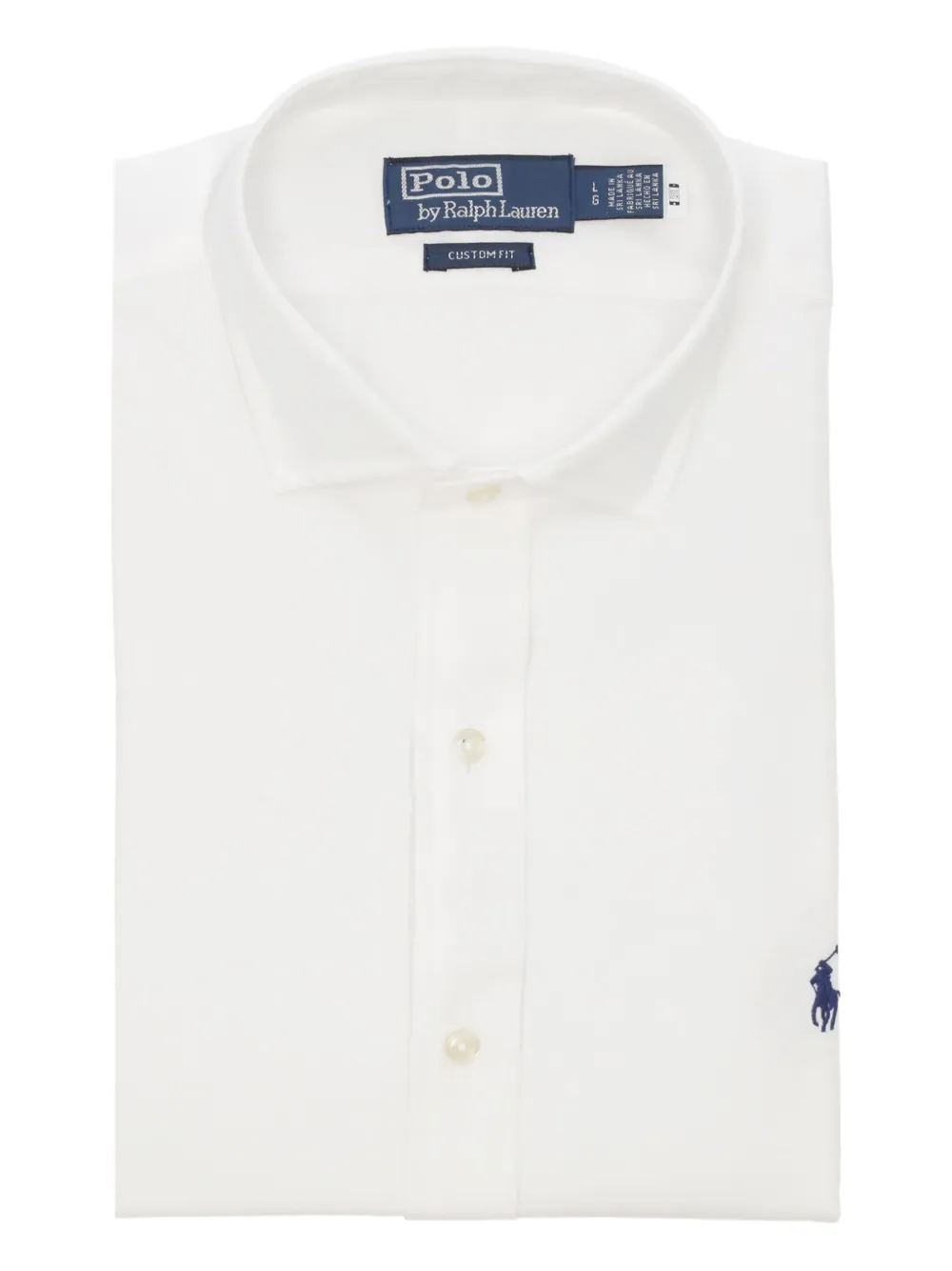 embroidered-logo cotton shirt