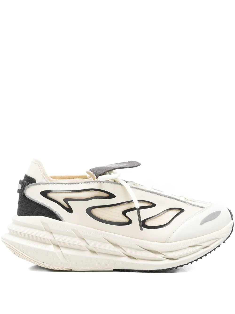 Adidas by Stella McCartney Adistar flame-detail platform sneakers Neutrals