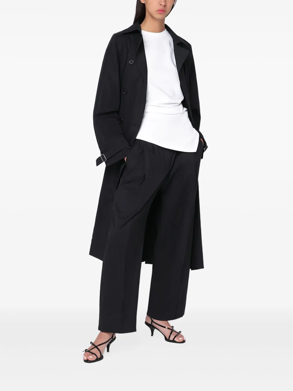 MARK KENLY DOMINO TAN double-breasted coat | Black | Image 1