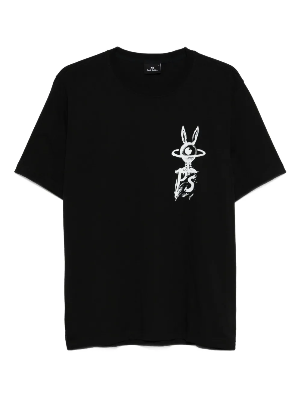 rabbit-print organic cotton T-shirt