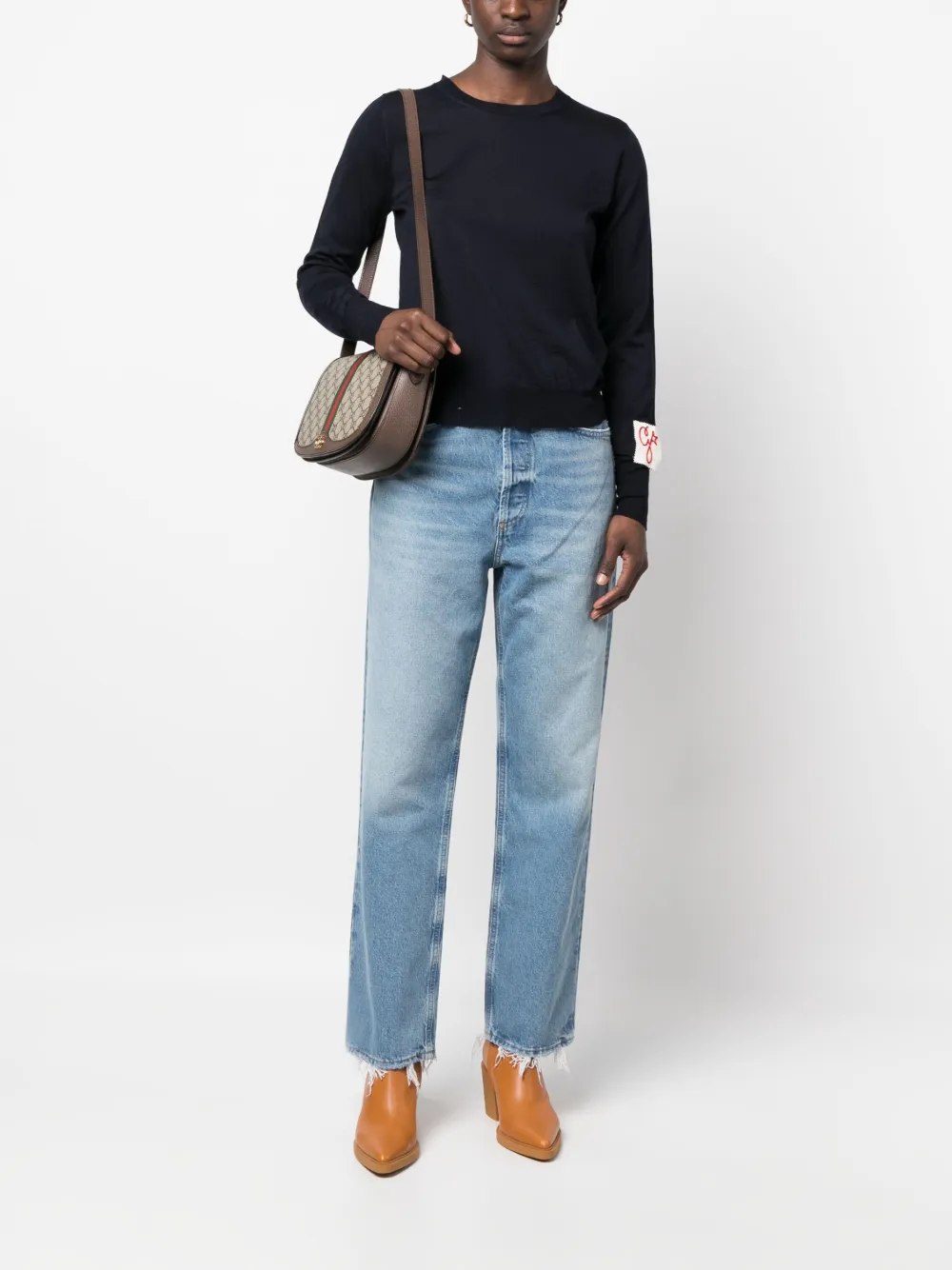 Golden Goose ribbed-trim wool sweater | Knitted Sweaters | Image 2