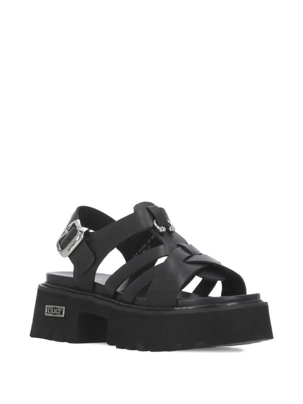 Cult platform buckle sandals Black