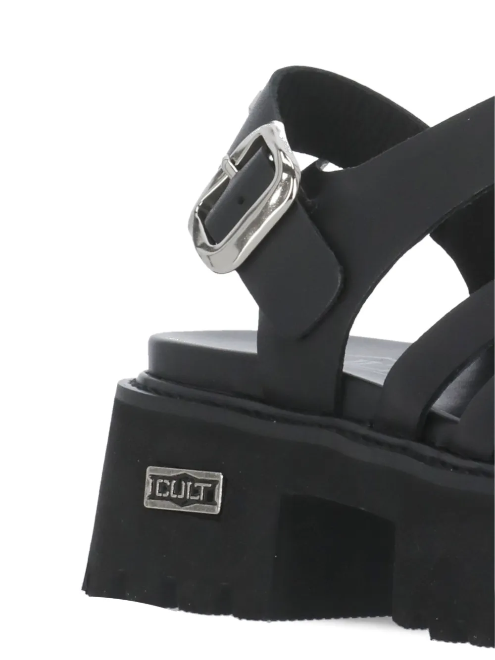 Cult platform buckle sandals Black