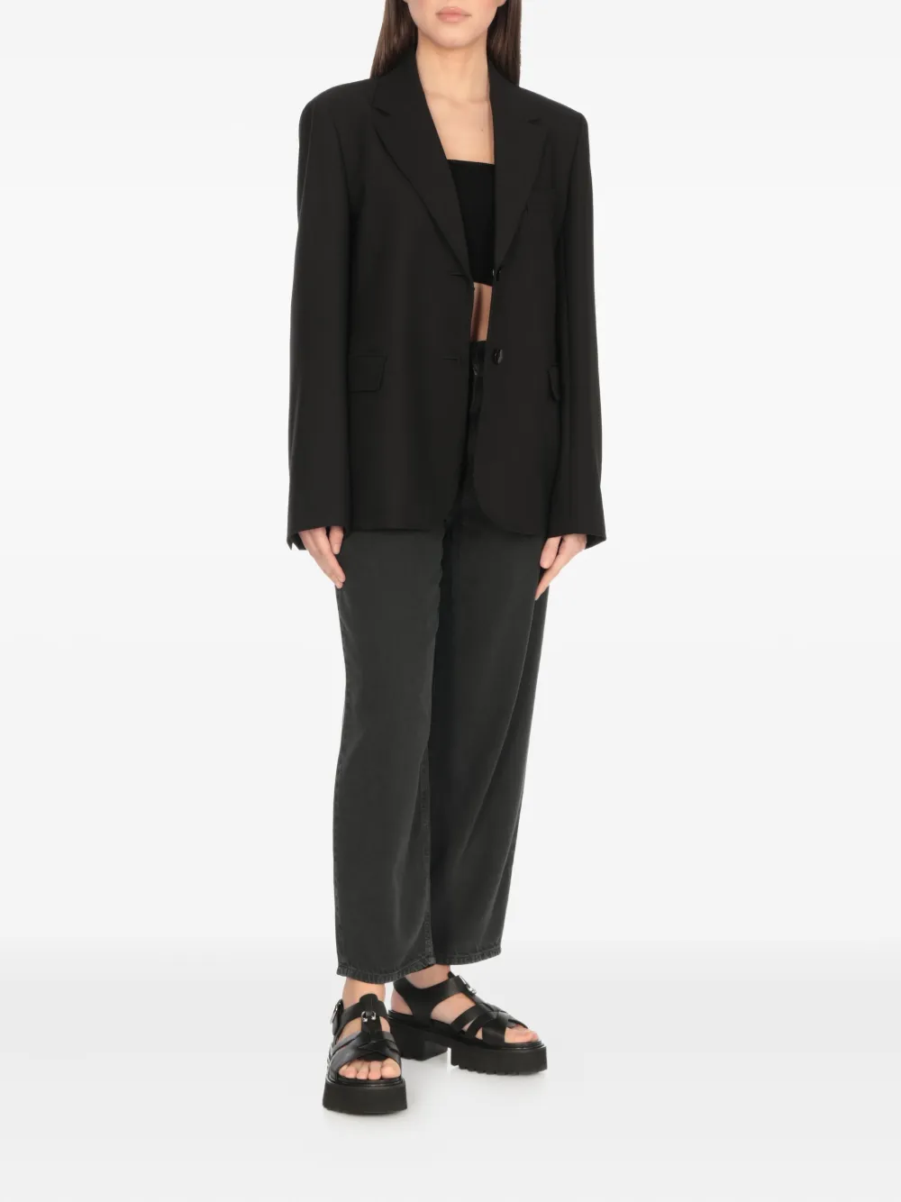 Cult platform buckle sandals Black