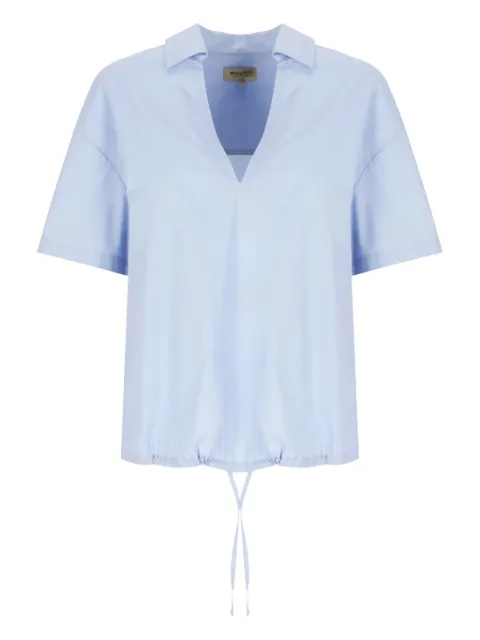 Woolrich V-neck drawstring-hem blouse