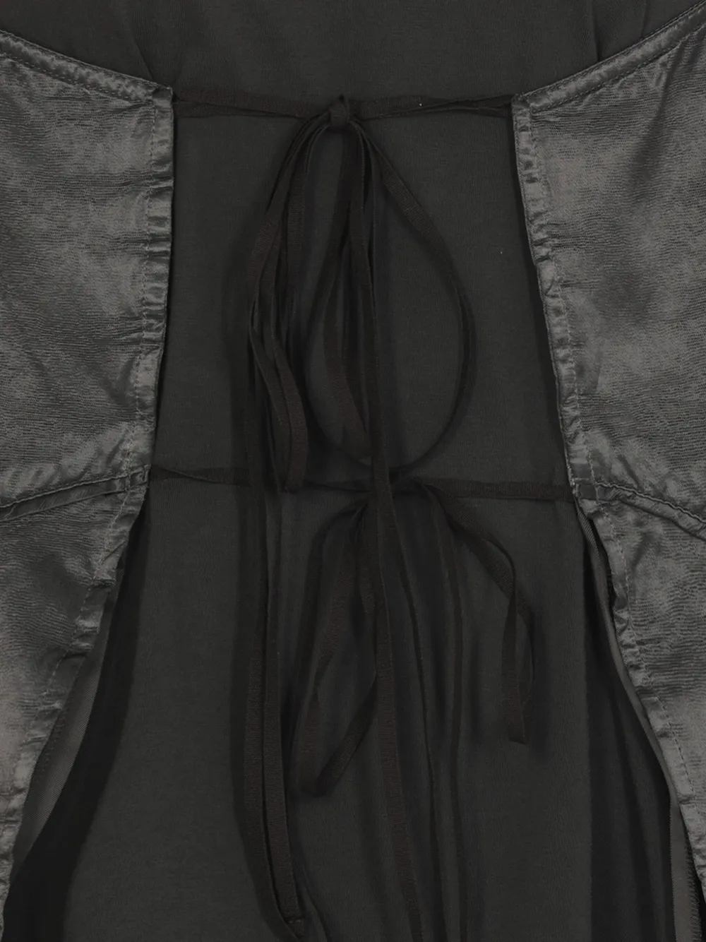 MM6 Maison Margiela Flared jurk met veters Zwart