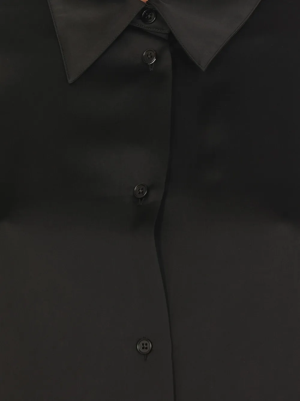 Jil Sander Blouse met lange mouwen en kraag Zwart