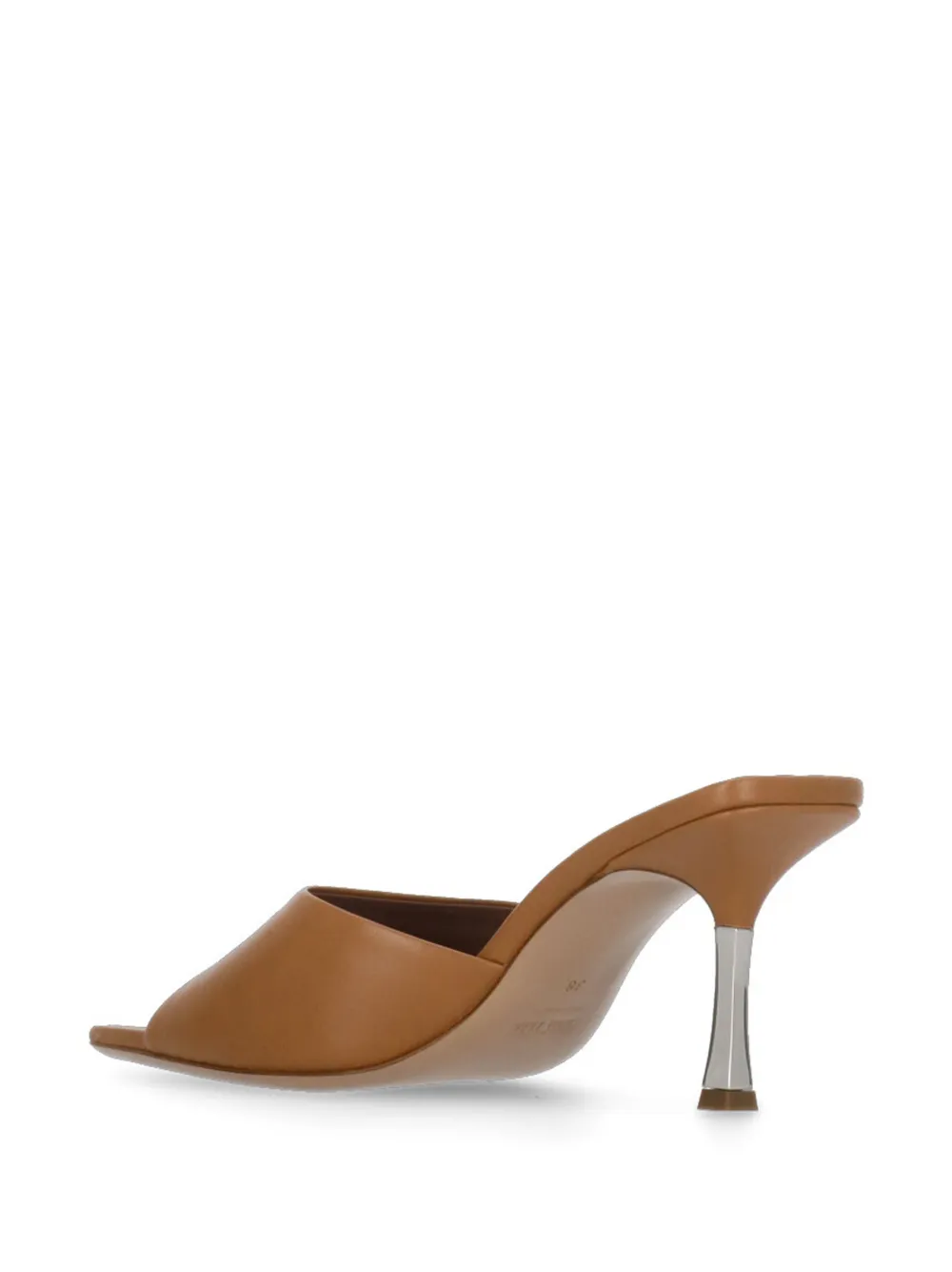 Paris Texas 80mm leather mules Brown