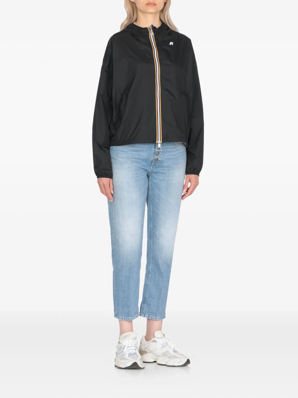  K-way Laurette Plus.2 Hooded Reversible Jacket - Black 