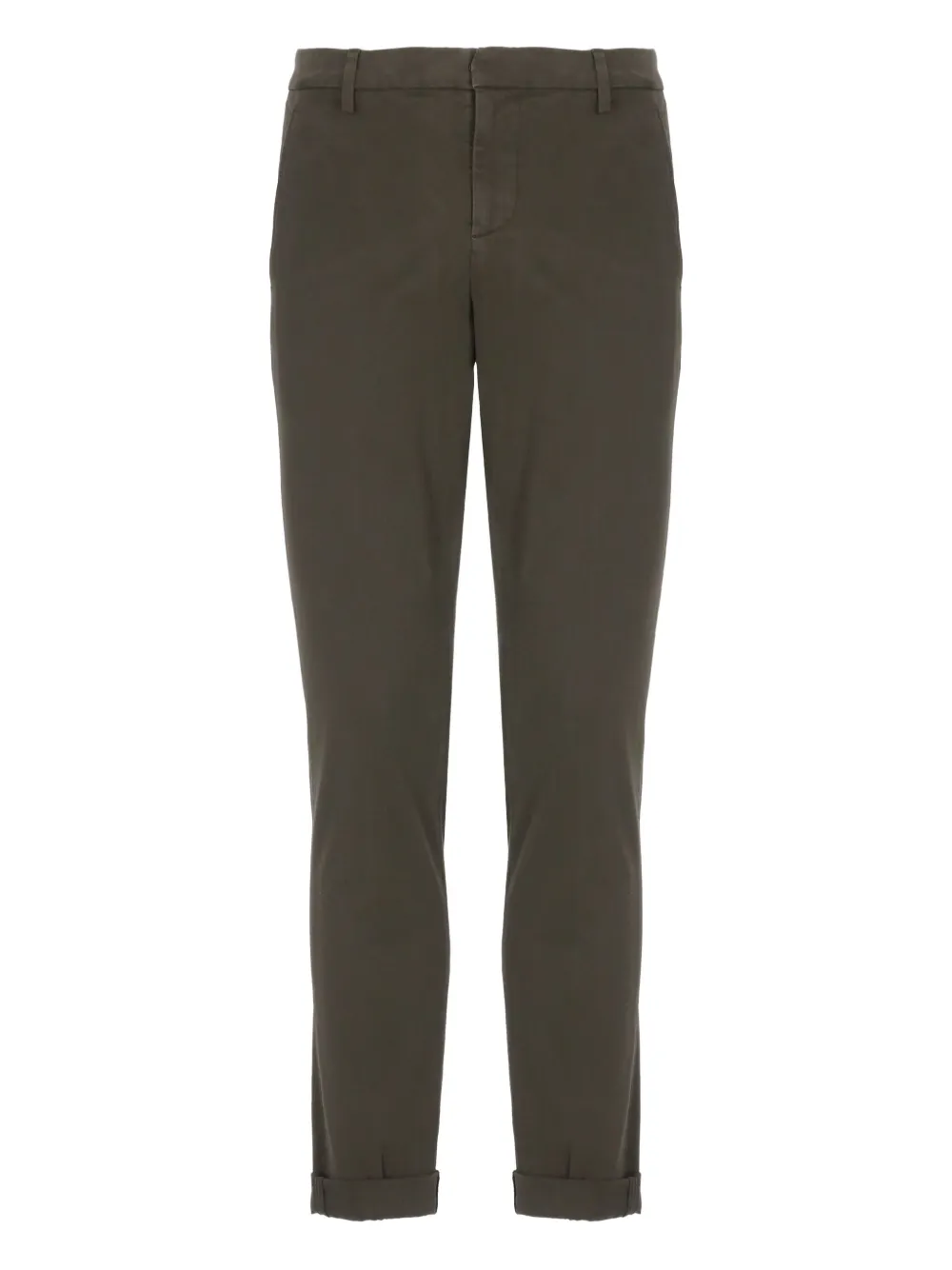 DONDUP stretch-cotton cuffed pants | Grey | Image 1