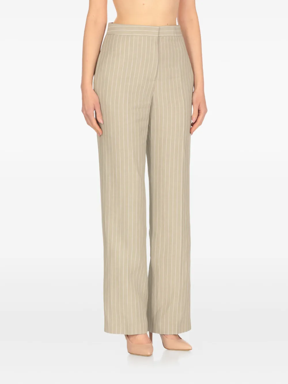 Fabiana Filippi pinstripe tailored trousers - Beige