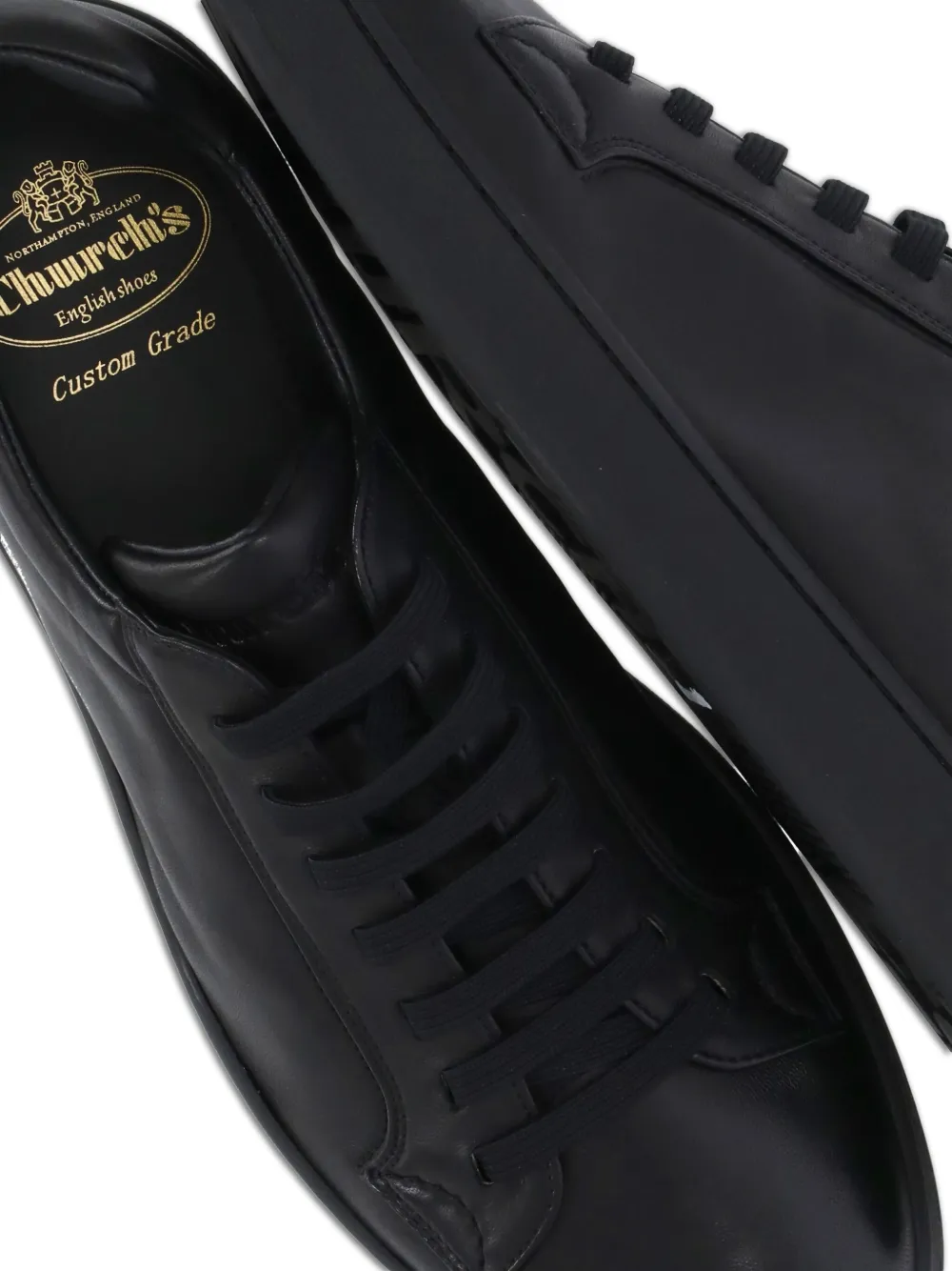 Church's textured-sole lace-up sneakers Black