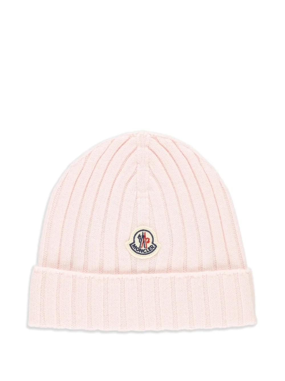 Moncler Enfant Ribgebreide muts Roze
