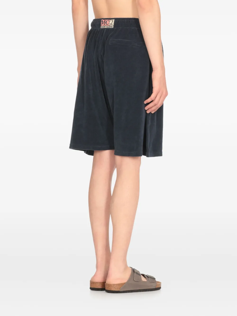 MC2 Saint Barth elastic-waist embroidered shorts Blauw