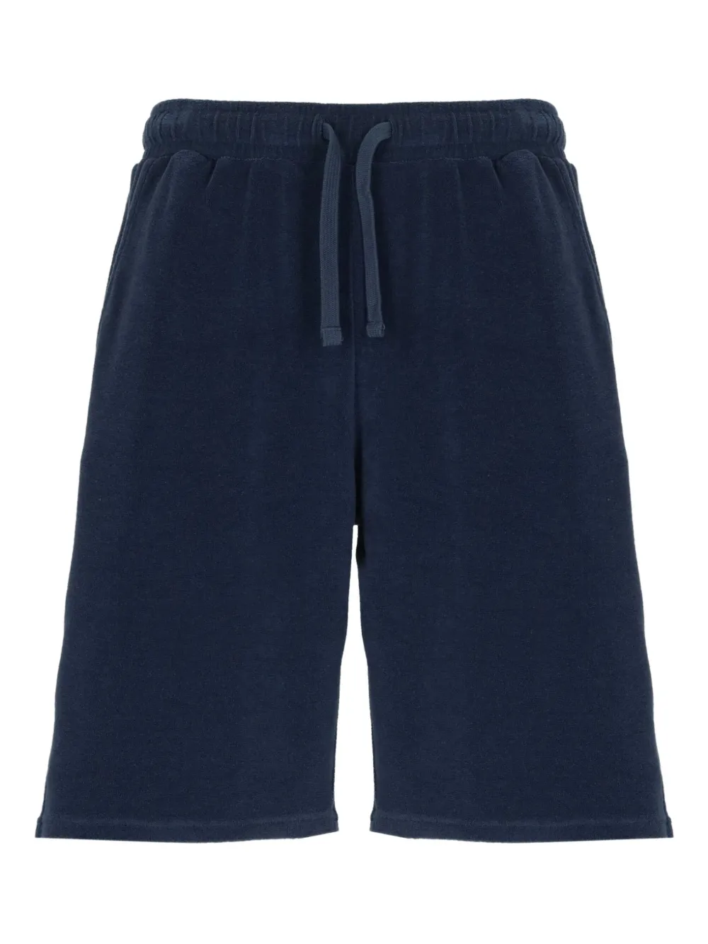 elastic-waist embroidered shorts